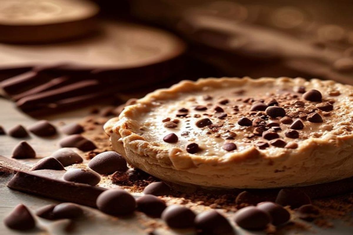 cocoa powder and chocolate chips beside enriched dough (AI-generated editorial image)